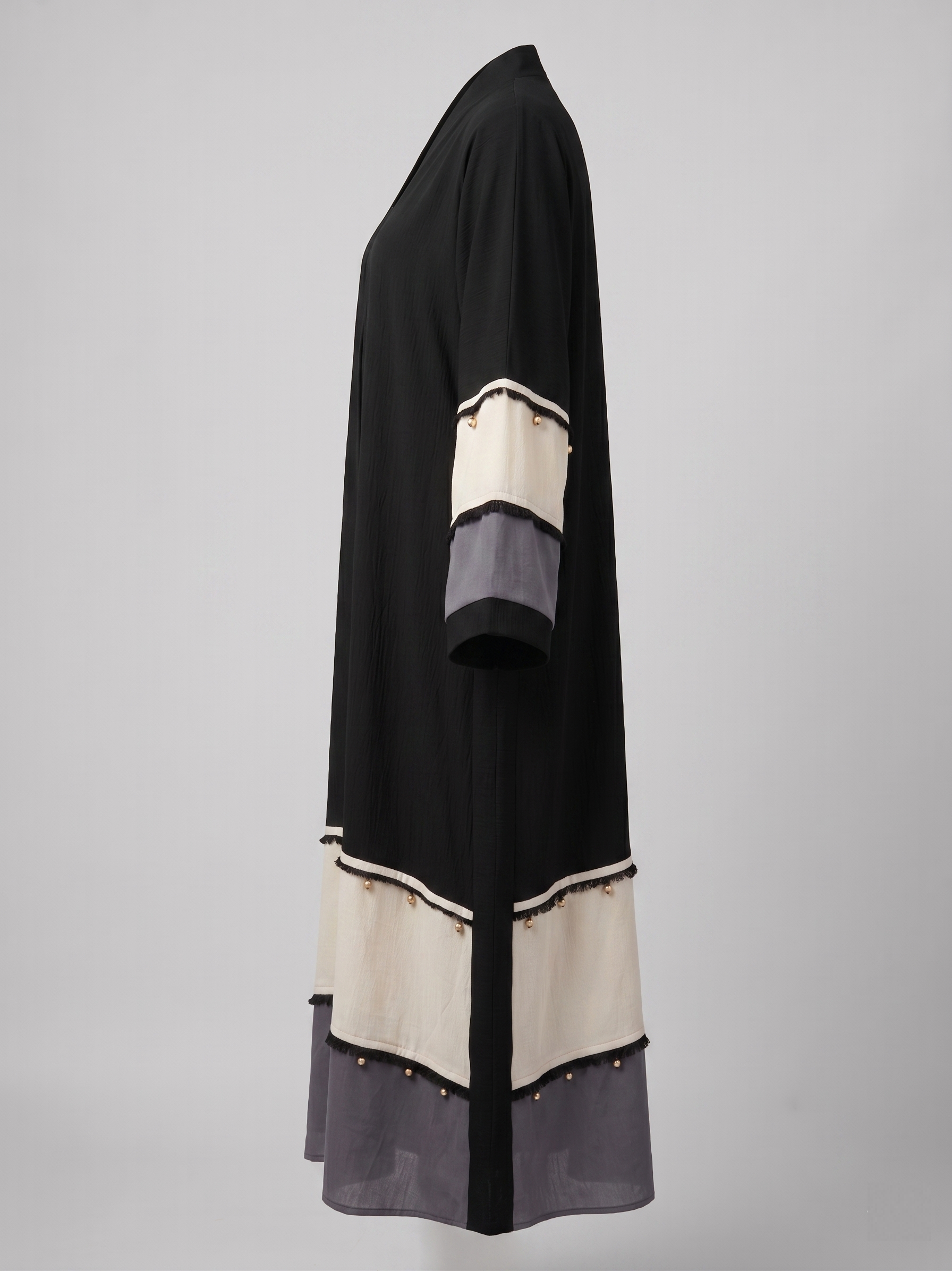Trendy Color-Block Abaya UAE