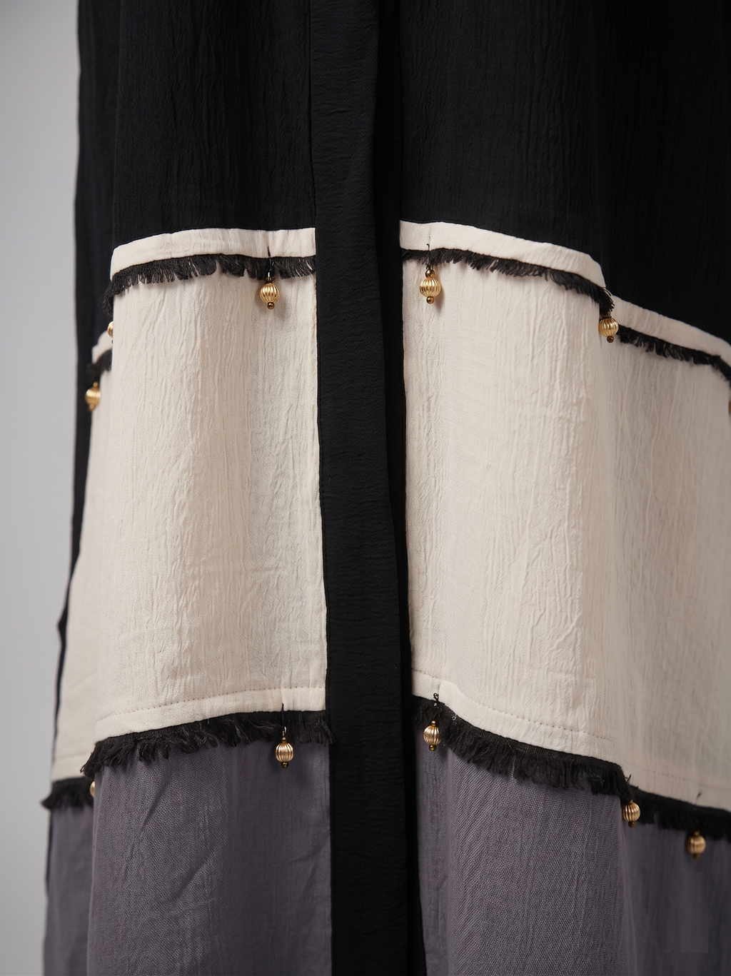 Trendy Color-Block Abaya UAE