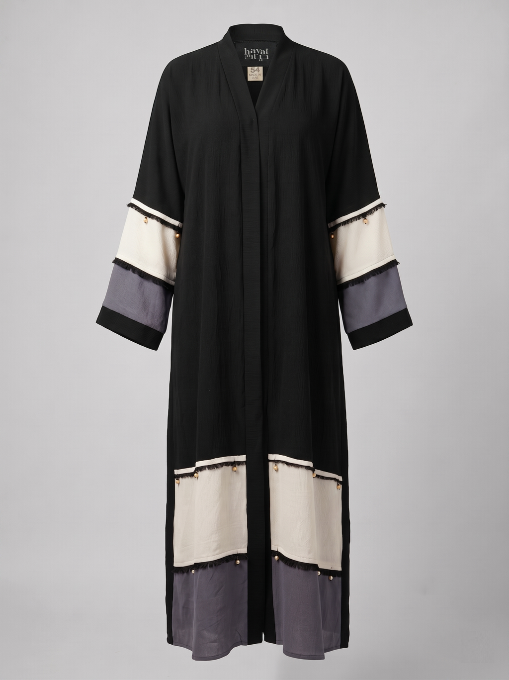 Trendy Color-Block Abaya UAE