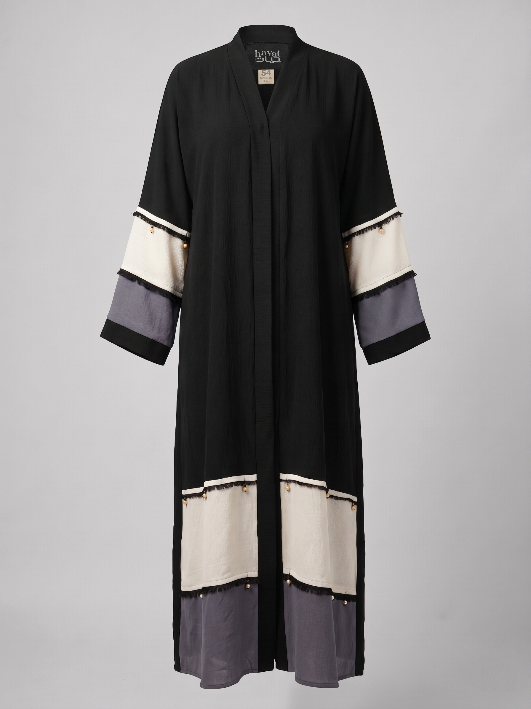Trendy Color-Block Abaya UAE