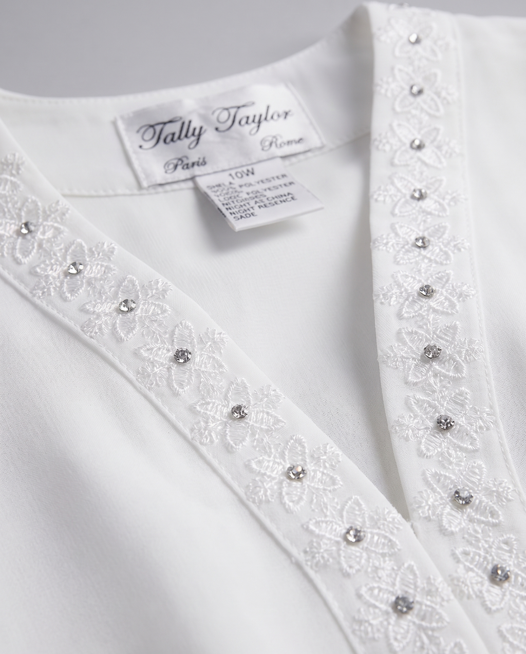 Floral Embroidered Coat Abaya | Tally Taylor USA