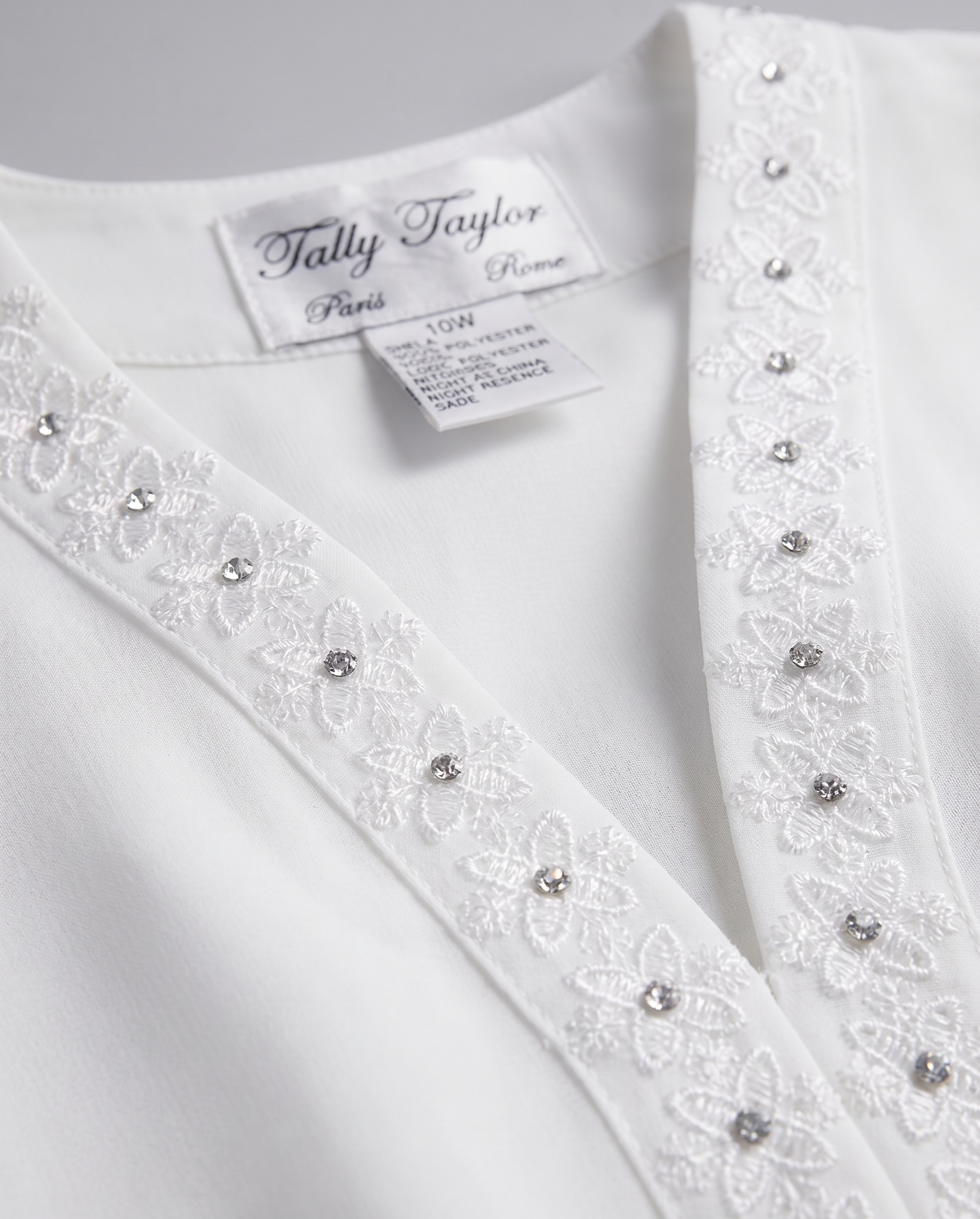 Floral Embroidered Coat Abaya | Tally Taylor USA