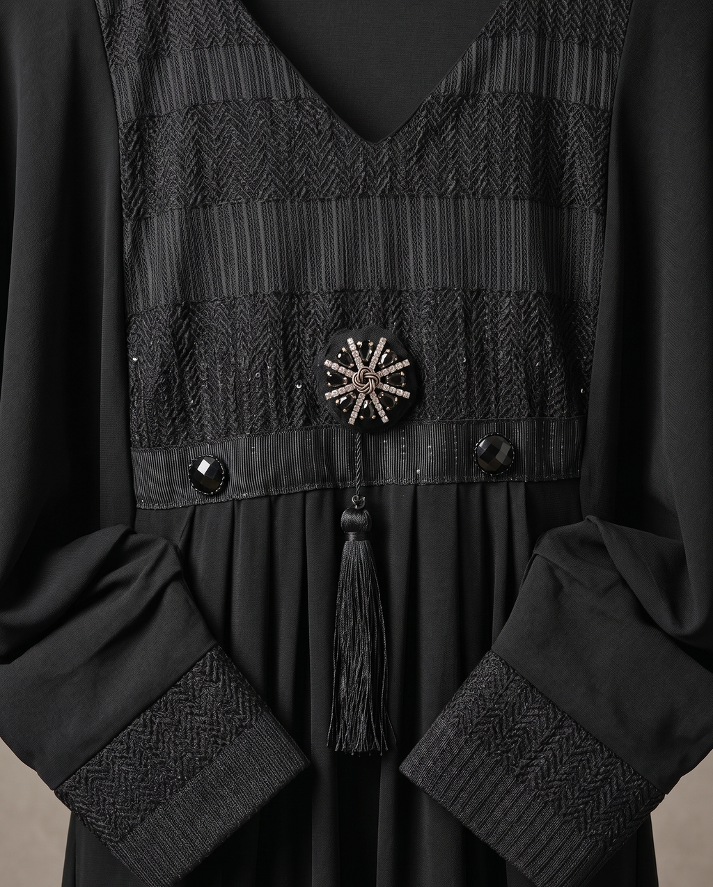 Jersey Embroidered Abaya UK