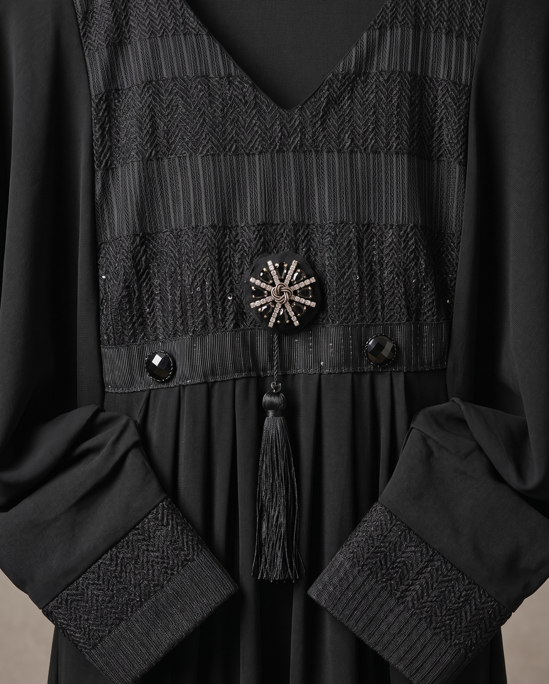 Jersey Embroidered Abaya UK