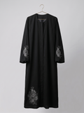 Embroidered Black Abaya