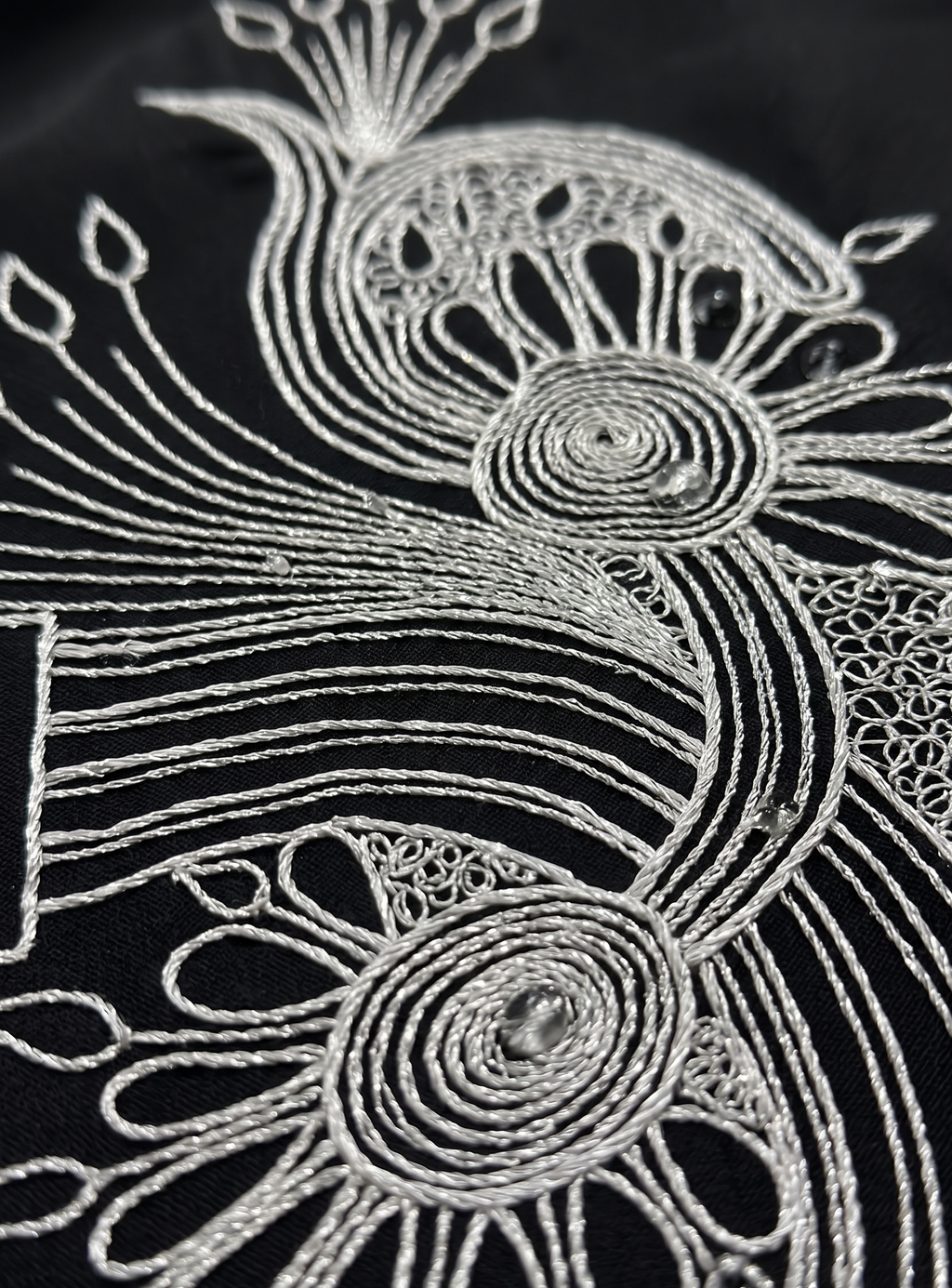 Embroidered Black Abaya