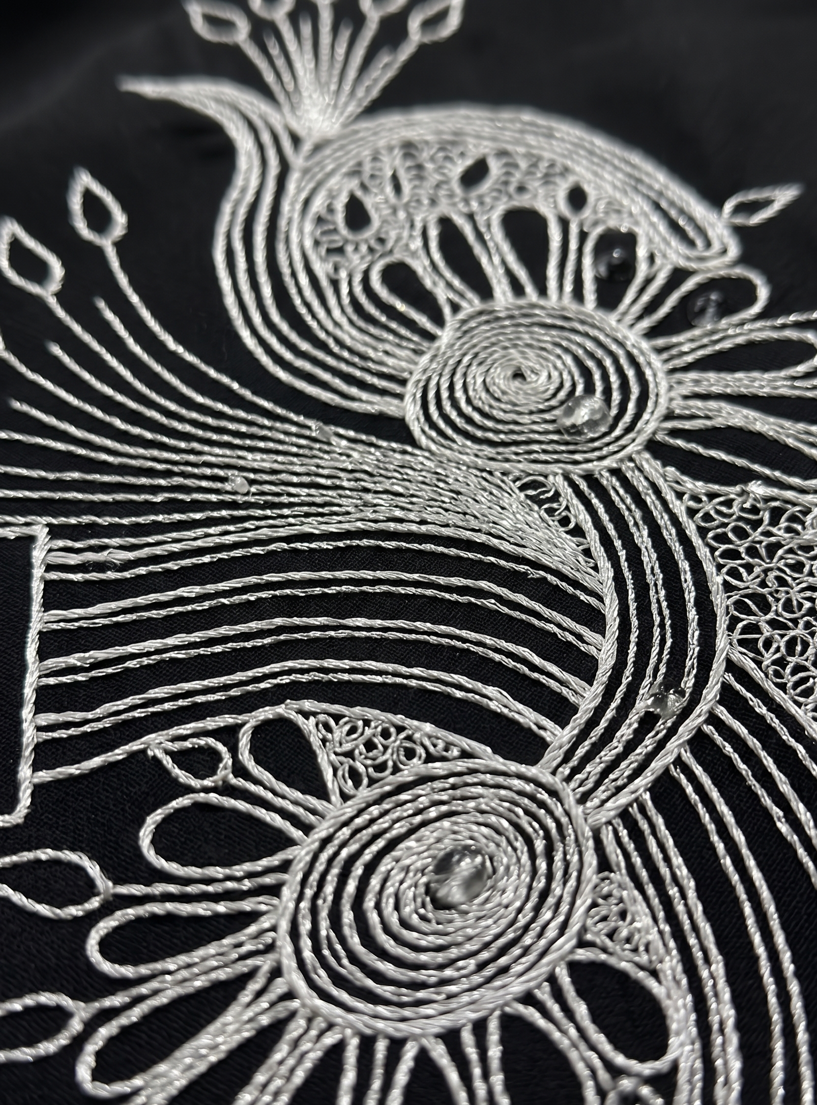 Embroidered Black Abaya