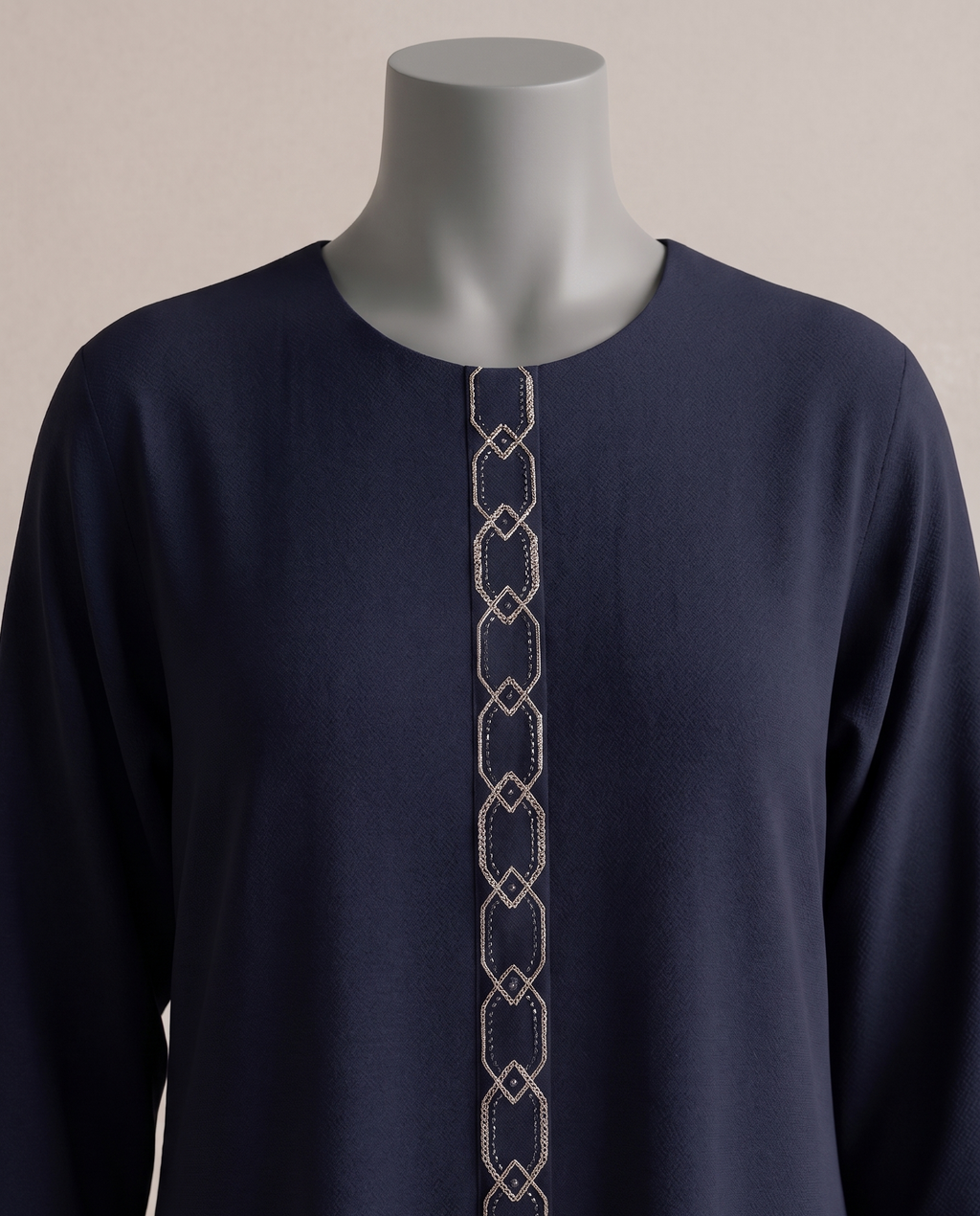 Black Embroidered Abaya