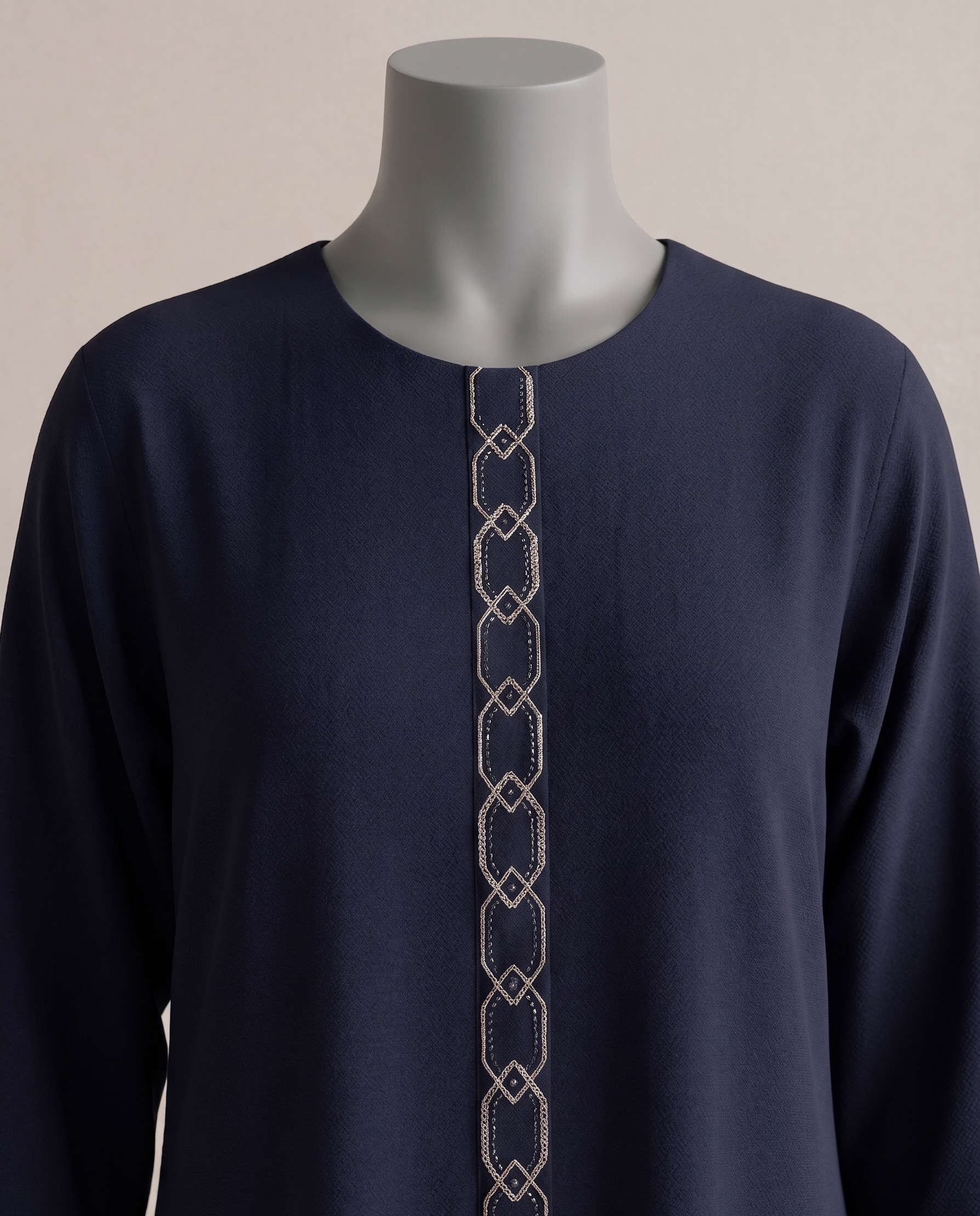 Black Embroidered Abaya
