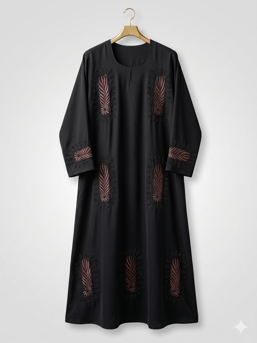 Black Embroidered Abaya UAE