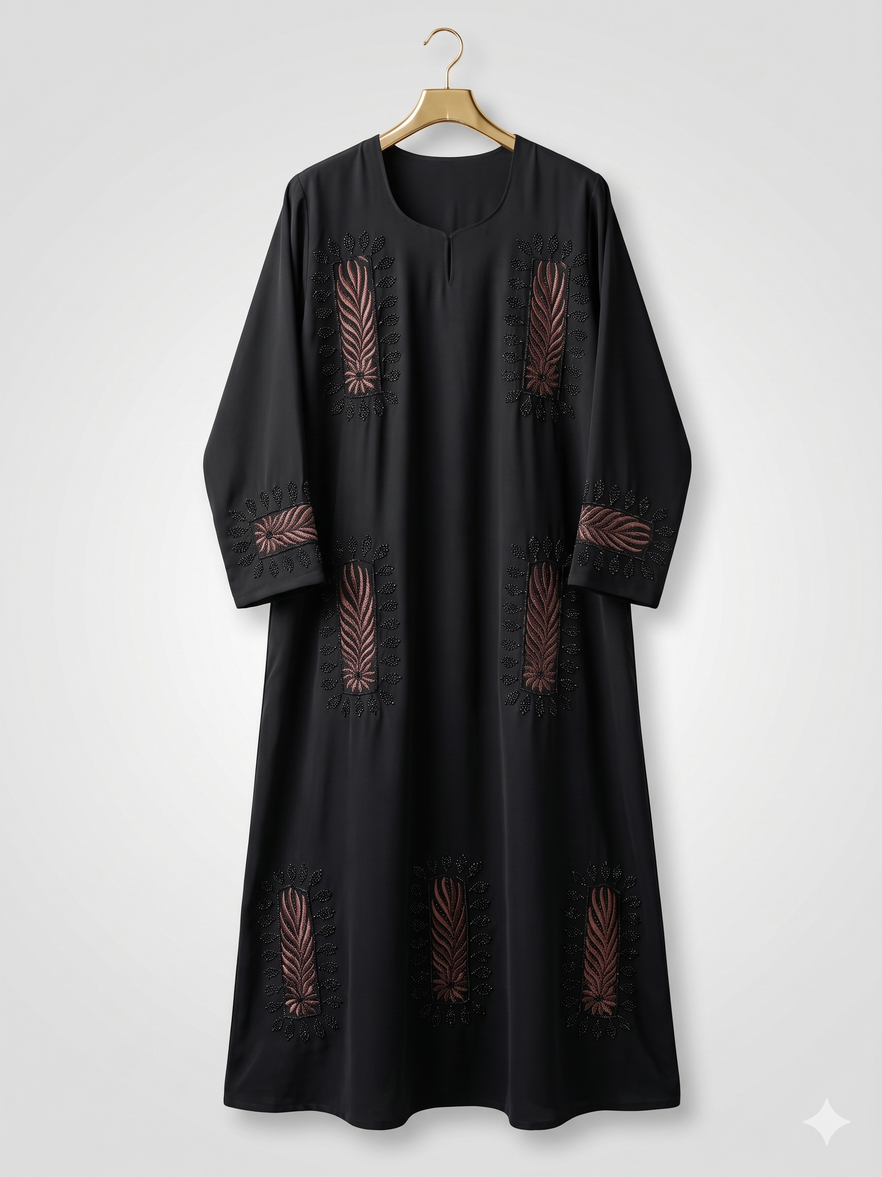 Black Embroidered Abaya UAE