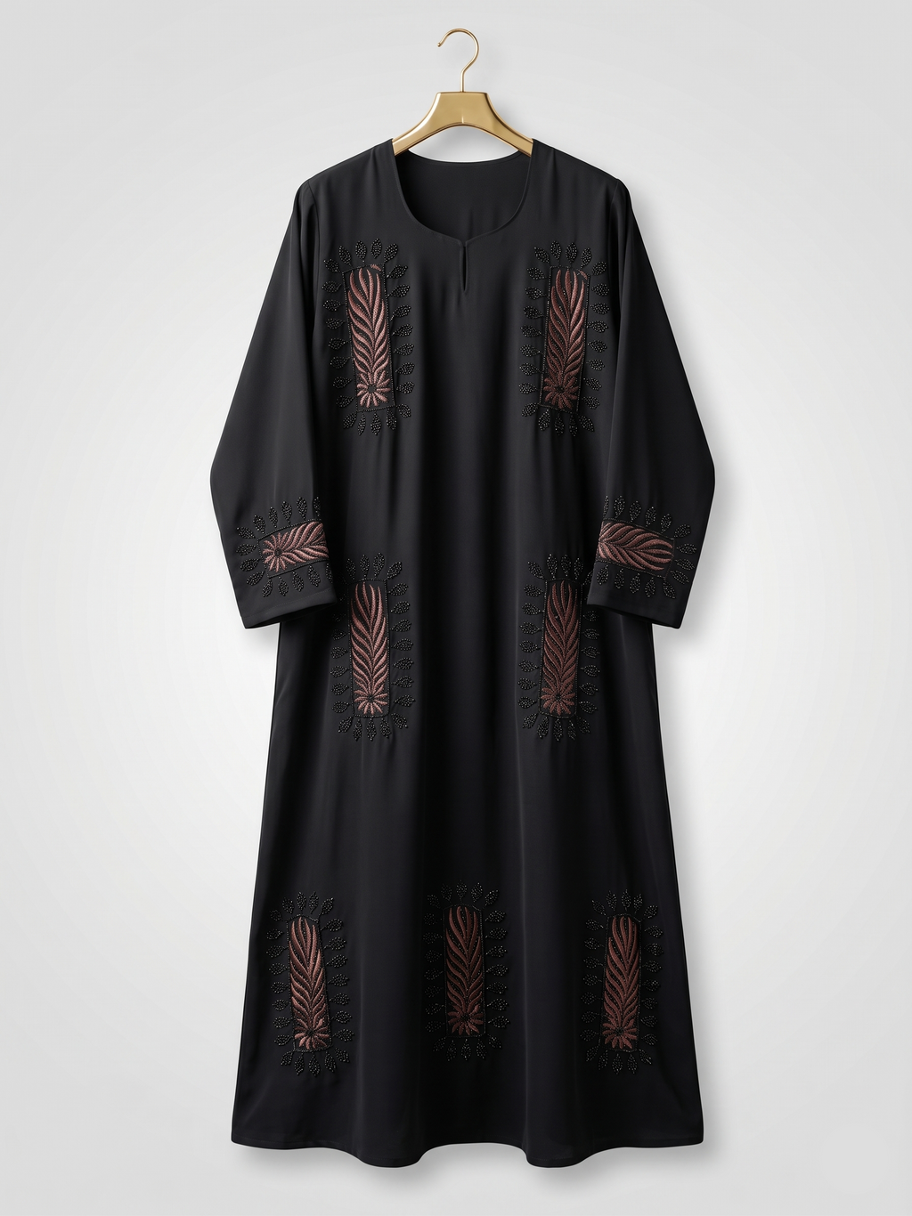 Black Embroidered Abaya UAE