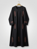 Black Embroidered Abaya UAE