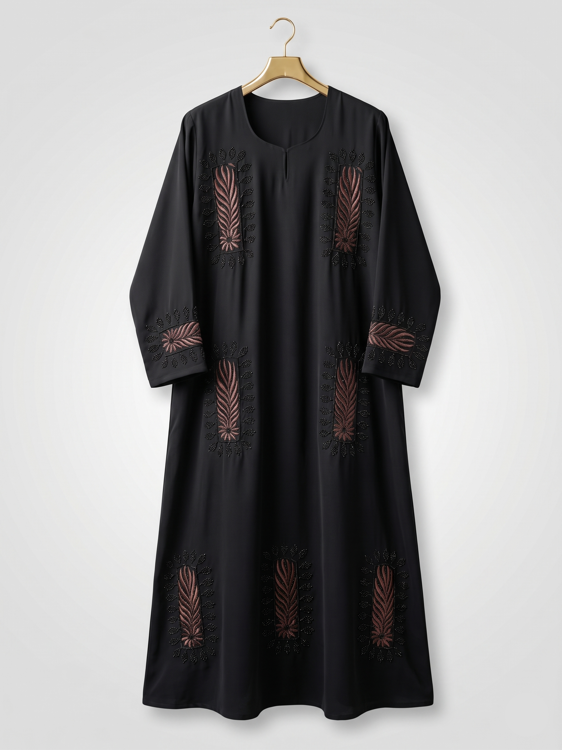 Black Embroidered Abaya UAE