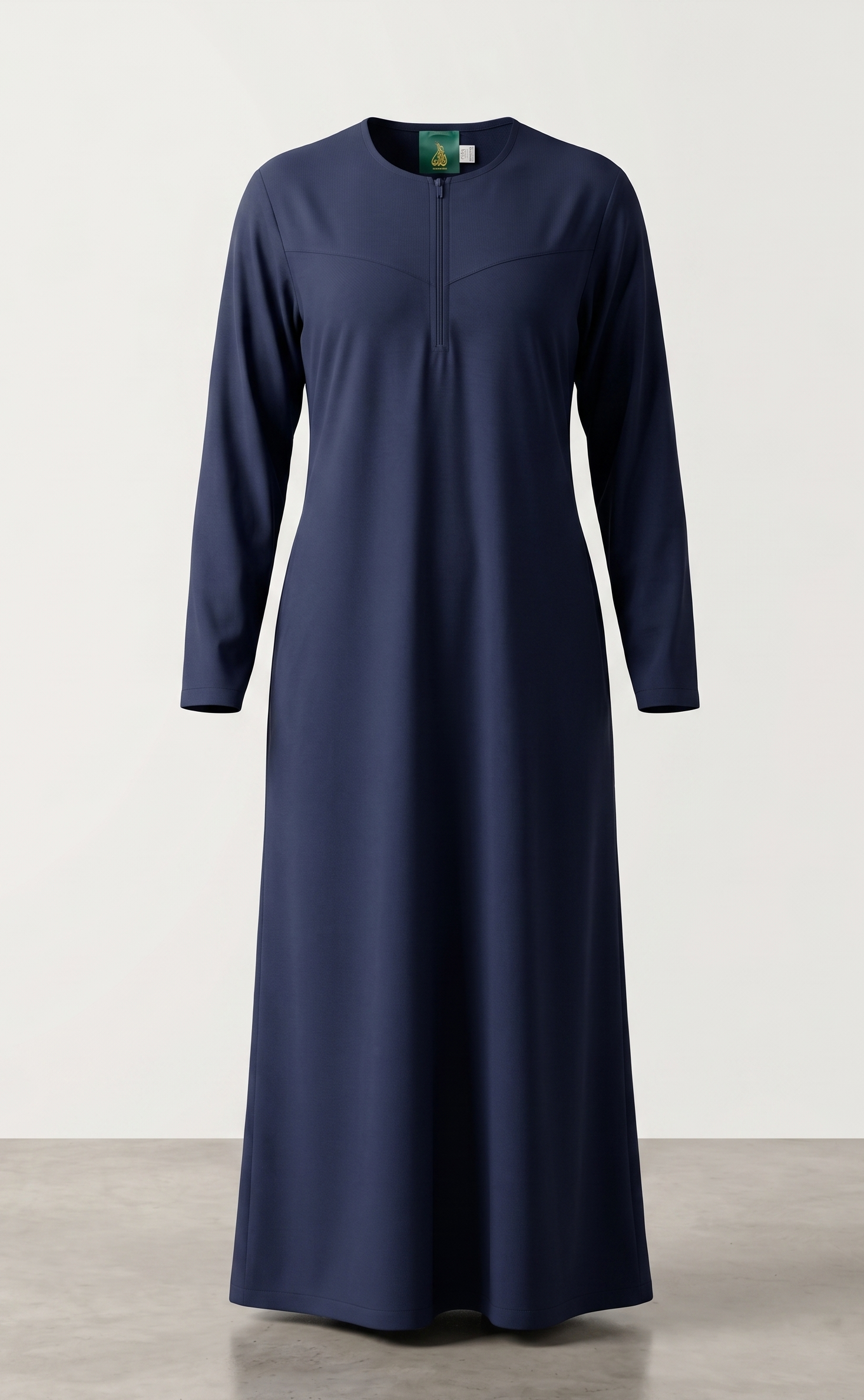 Navy Zippered Abaya | Al Areeq
