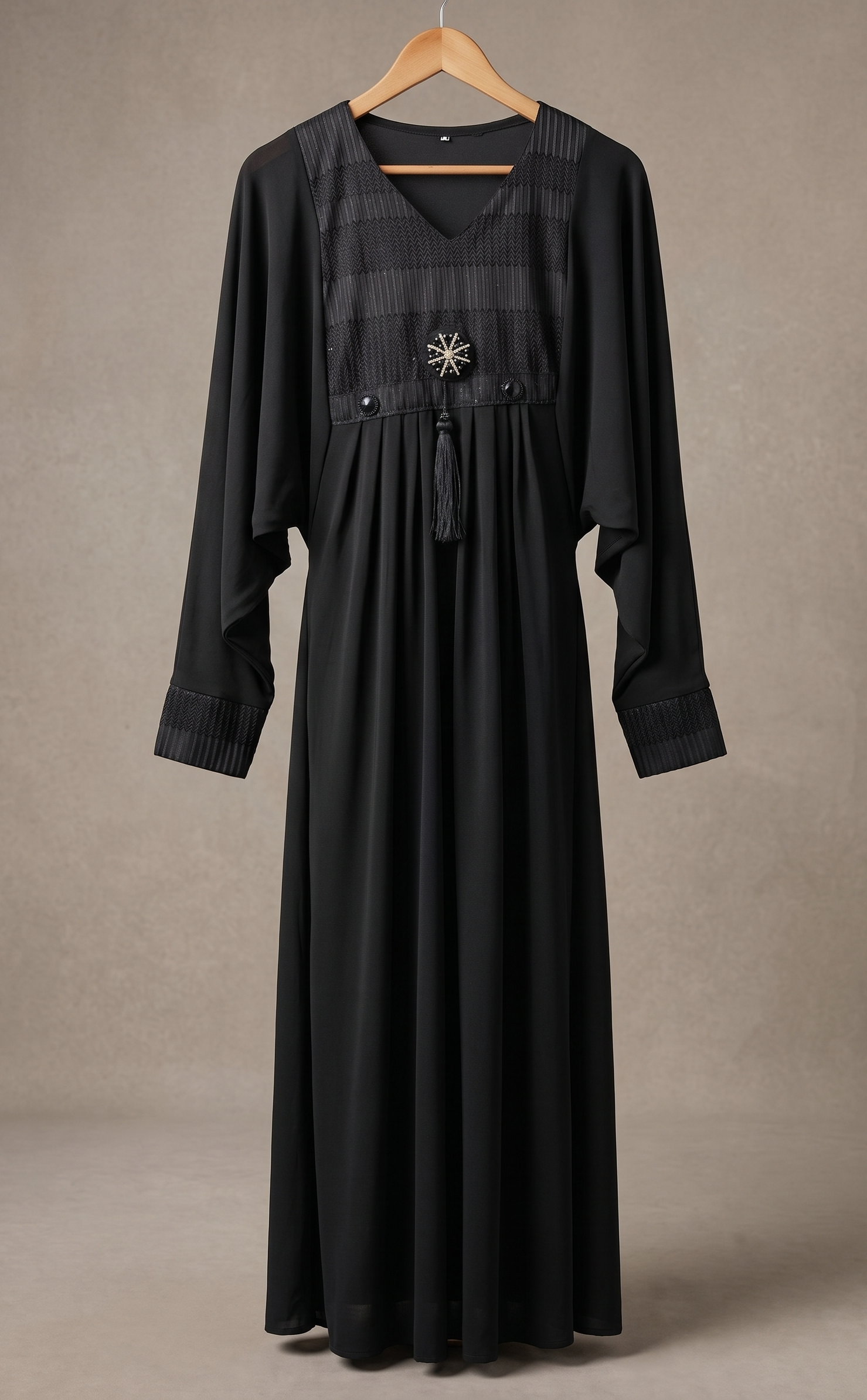Jersey Embroidered Abaya UK