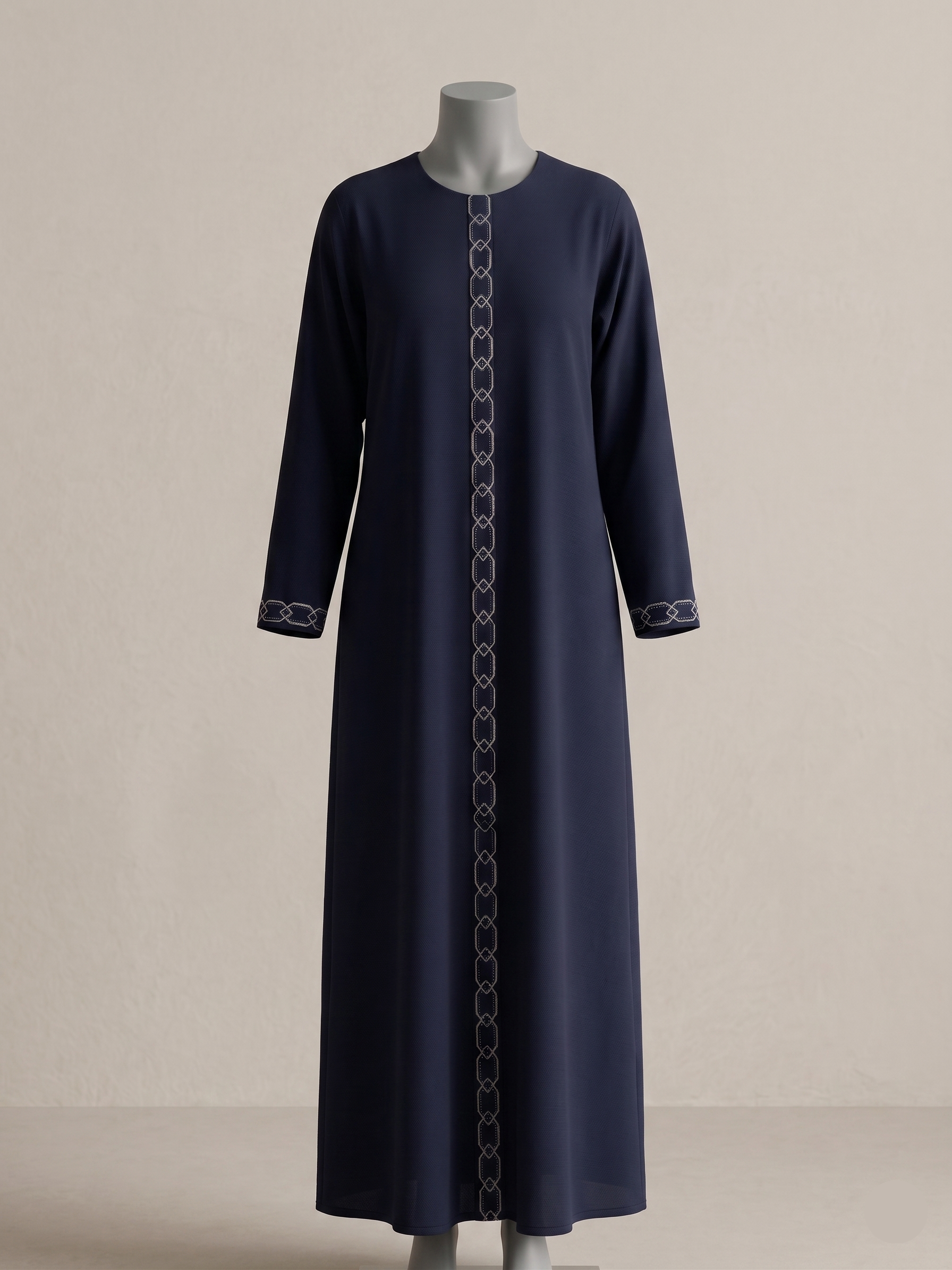 Black Embroidered Abaya