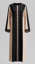 Chic Color-Block Abaya