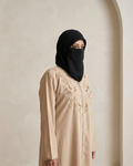 Beige Embroidered Abaya | Etoile D’Orient
