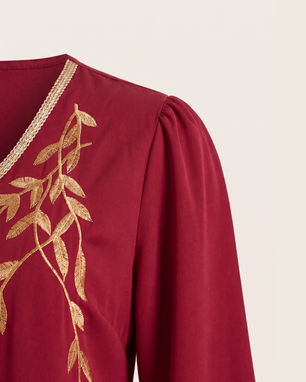 Maroon Jalbab Abaya | SHEIN