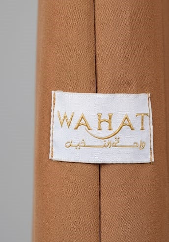 Minimalist Camel Brown Abaya |  WAHAT